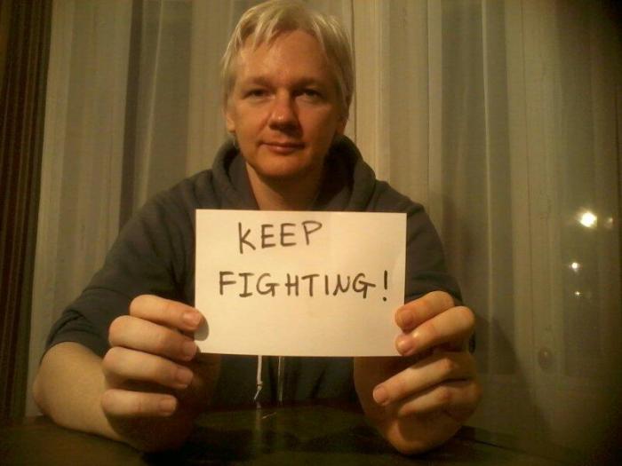 Julian Assange sez Keep Fighting