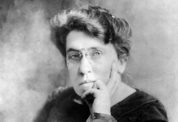 Emma Goldman has no fucks to give. She gave them to a pair of Wobblies she met at the protest...
