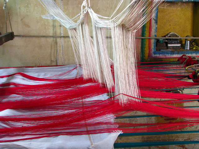 sari weaving by McKay Savage on Flickr