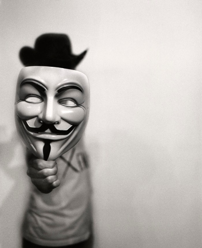 Anonymous with Hat  by Jacob Davis on Flickr