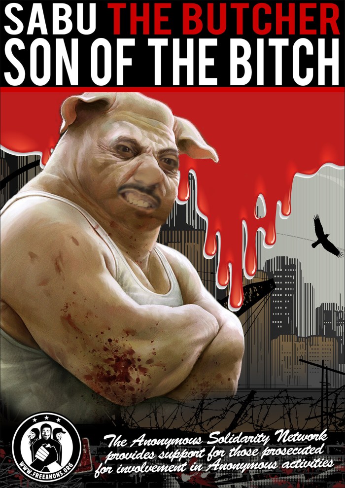 Sabu the Butcher, Son of the Bitch from FreeAnons