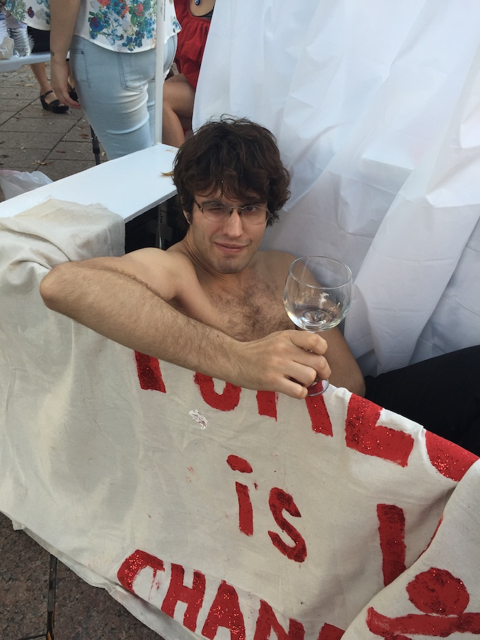 The Barrett Brown Bathtub Selfie Booth