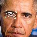 Obama has his (retinally recognized) eye on you. via L'Important on Twitter