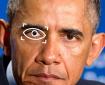 Obama has his (retinally recognized) eye on you. via L'Important on Twitter