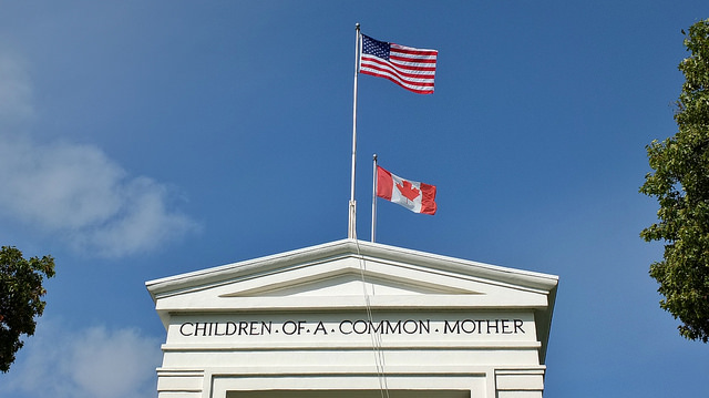 Peace Arch Border Crossing by Clive on Flickr