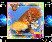 Easter Kitten and Duckling via Blingee