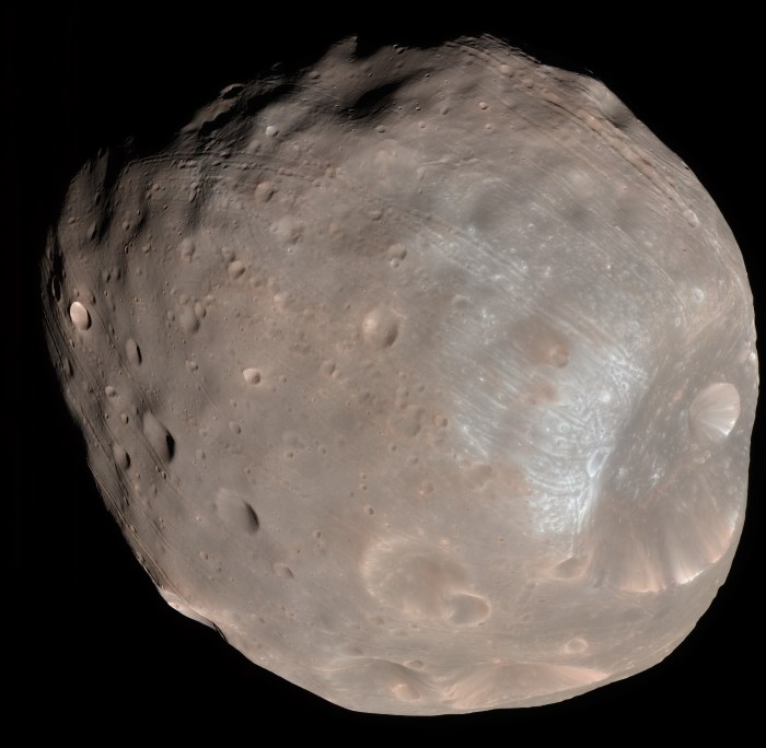 Phobos: Image via Wikimedia