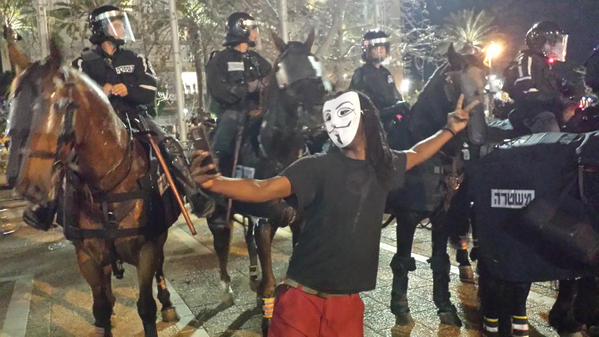 Anonymous Israel via OpFerguson on Twitter