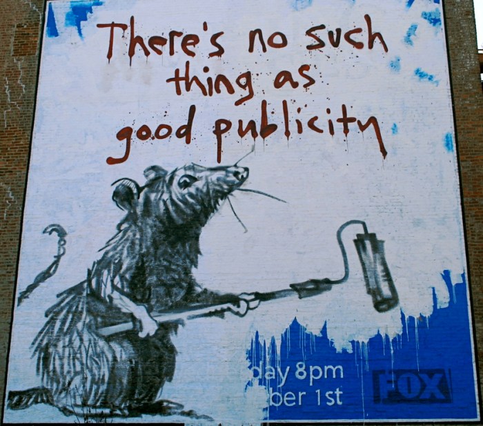 Banksy Rat NYC No Such Thing As Good Publicity