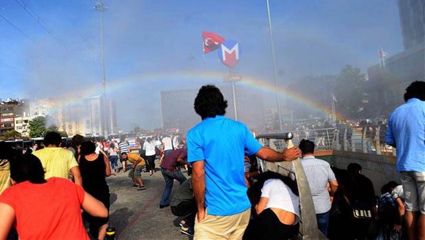 Police in Turkey try to stop Pride parade with water cannons, accidentally creates rainbows - Imgur