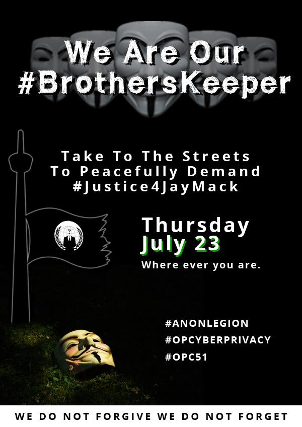 BrothersKeeper announcement via OpCyberPrivacy on Twitter