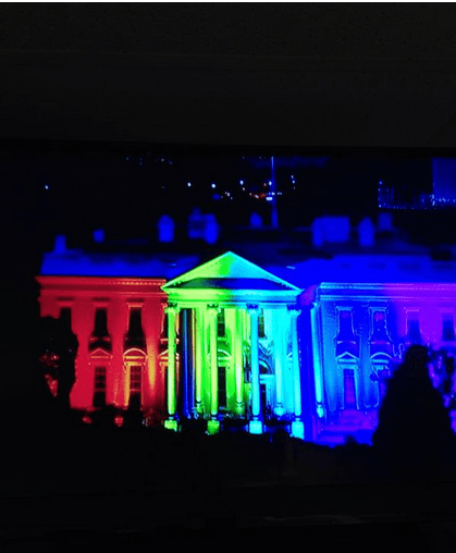 White House Rainbow by Nate Fluharty on Twitter