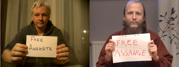 Free Anakata/Free Assange via Free Anakata on Facebook