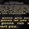 Star Wars Rickroll via Steve Stevenson on Facebook